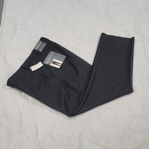 Perry Ellis Portfolio Mens 30x29 Slim-Fit Solid Performance Grey Dress Pants